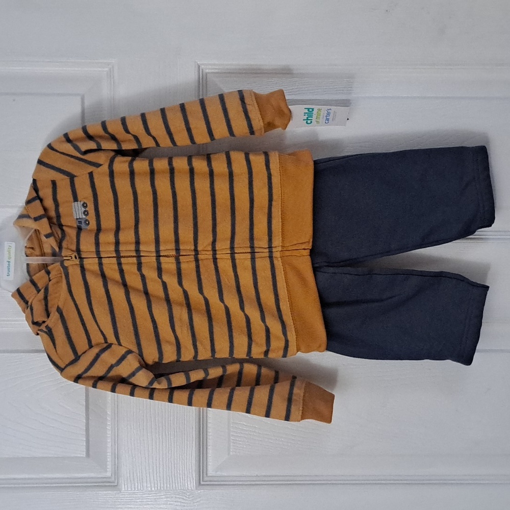 Carters 24M Pants and Zip Up Hoodie
